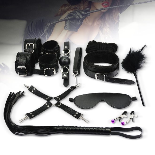 14 pcs Bondage Beginners/Starter Kit/Pack Cuffs Restraint Fetish Sex Toy BDSM