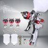 Spray Gun Paint Gun Kit HVLP Gravity Feed Air 3 Nozzles1.4mm 1.7mm 2mm Tips