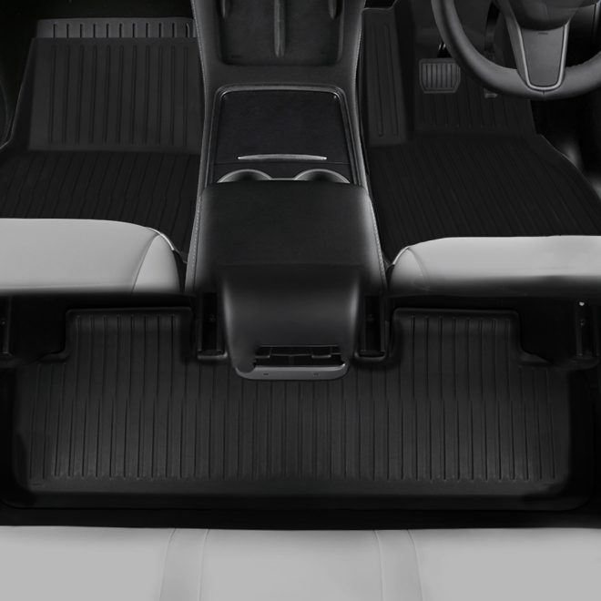 Tesla Model Y Floor Mats 3D Car Carpets Front Rear Set Anti-Slip 2020-2022