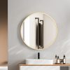 Wall Mirror Round Bathroom Decor Large Vanity Makeup Mirrors Frame 50cm