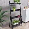 4-Tier Plant Stand Outdoor Indoor Flower Pots Rack Corner Planter Shelf