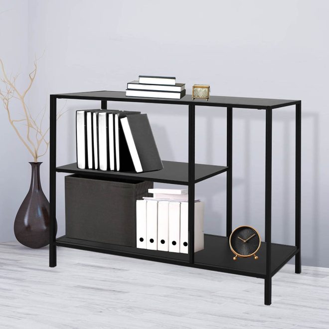 3-Tier Console Table Office Furniture Desk Hallway Side Entry Hall Display Shelf