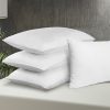 Pillows Bed 4 Pack Home Hotel Soft Family Cotton Cover Standard Size Firm