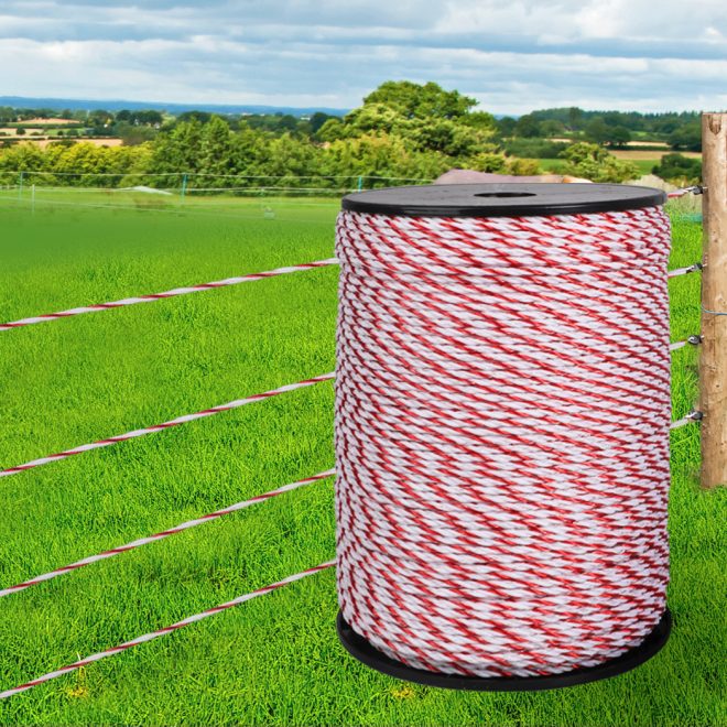 Electric Fence Wire Polywire 500M Roll Stainless Steel Temporary Fencing