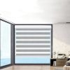 Blackout Zebra Roller Blind Curtains Double Window Sunshade 210×210 Grey