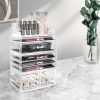 Cosmetic 8 Drawer Makeup Organizer Storage Jewellery Holder Box Acrylic Display