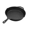 30cm Cast Iron Skillet / Fry Pan 12 Inch Pre Seasoned Oven Safe Cooktop & BBQ