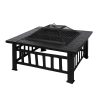 3IN1 Fire Pit BBQ Grill Pits Outdoor Patio Garden Heater Fireplace BBQS Grills