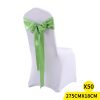 50x Satin Chair Sashes Cloth Cover Wedding Party Event Decoration Table Runner