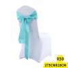 50x Satin Chair Sashes Cloth Cover Wedding Party Event Decoration Table Runner