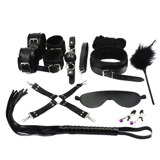 14 pcs Bondage Beginners/Starter Kit/Pack Cuffs Restraint Fetish Sex Toy BDSM