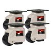 Leveling Casters Swivel Workbench Adjustable Wheel 1400KG Retractable GD80F 4PCS