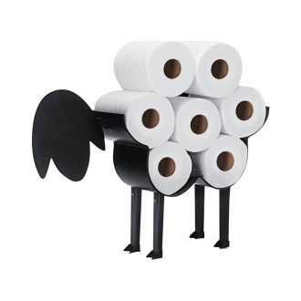 Paper Holder Toilet Roll Tissue Sheep Storage Bathroom Organizer