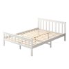 Adelphi Wooden Bed Frame Mattress Base Solid Timber Pine Wood – DOUBLE, White