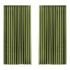 2XBlockout Curtains Chenille Blackout Draperies Eyelet Day 240×250 Green