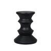 Baird Side Table Geometric Chess Shape Magnesia Stool Stone Style Top 31cm