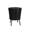 Cooler Ice Bucket Table Bar Outdoor Rattan Furniture Patio Pool Storage