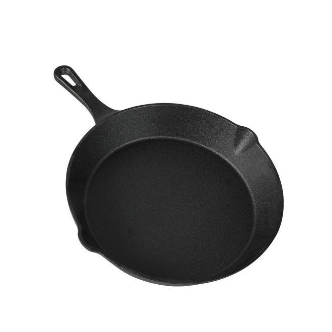 Non Stick Frying Pan Set 3PCS Cast Iron Steak Skillet BBQ Cookware Frypan