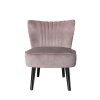 Accent Chair Foot Stool Set Ottoman Footstool Velvet Dressing Vanity