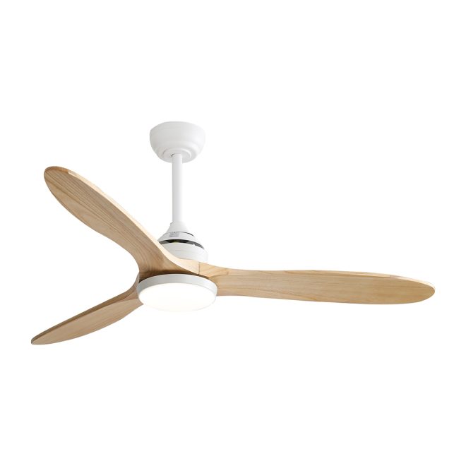 Spector 52” Ceiling Fan LED Light DC Motor Remote Control 5 Speed Wooden Blade