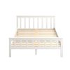 Adelphi Wooden Bed Frame Mattress Base Solid Timber Pine Wood – DOUBLE, White