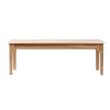 Dining Chairs Bench Seat Side Chair Kitchen Wood Contemporary Furniture Oak