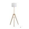 Tripod Floor Lamp Wooden Modern Reading Light Adjustable Night Home Decor