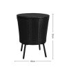 Cooler Ice Bucket Table Bar Outdoor Rattan Furniture Patio Pool Storage