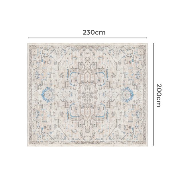 Floor Rug Area Rug Large Mat Carpet Short Pile Modern Mat 200X230cm