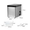 Ice Maker Commercial 2.1L Portable Auto Bar Cube Machine Stainless Steel