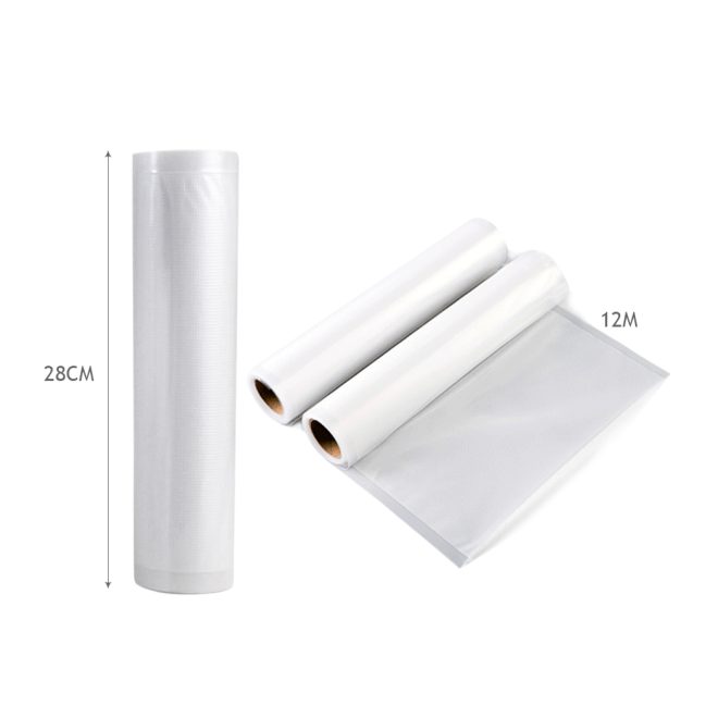 2 Rolls Vacuum Food Sealer Seal Bags Rolls Saver Storage Commercial Grade 28cm