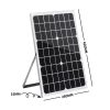 20W Solar Panel Kit Mono Caravan Boat Camping Charging Source 18V Controller