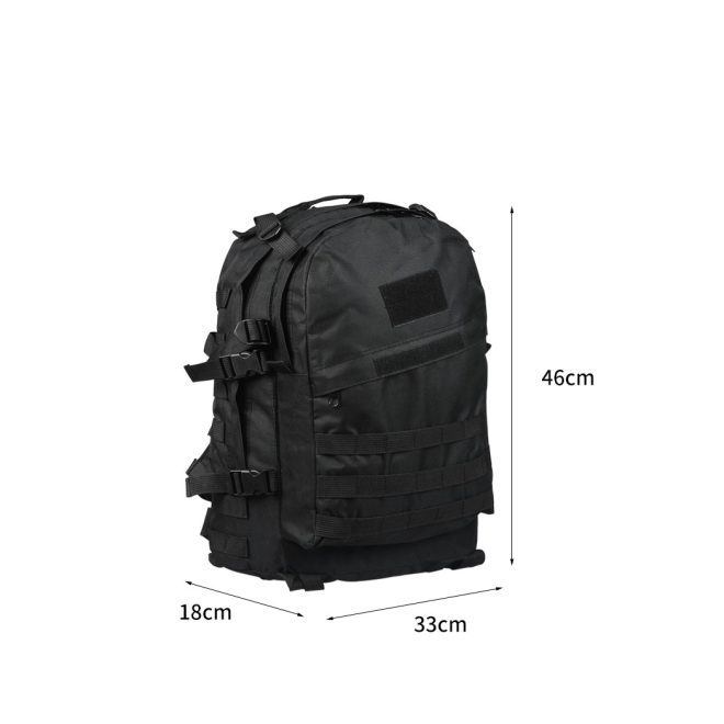 35L Waterproof Backpack Military Hiking Camping Rucksack Outdoor Black