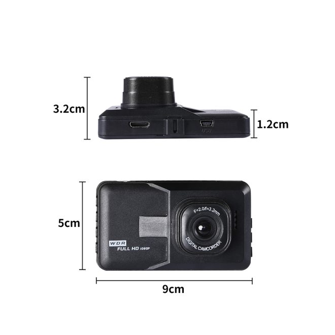 Car Dash Camera Cam 1080P FHD 3″LCD Video DVR Recorder Camera Night Vision Kit