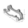 322mm Pair Front Brake Caliper Support Bracket Ford Falcon BA BF FG FPV XR6 XR8