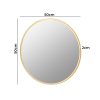 Wall Mirror Round Bathroom Decor Large Vanity Makeup Mirrors Frame 50cm