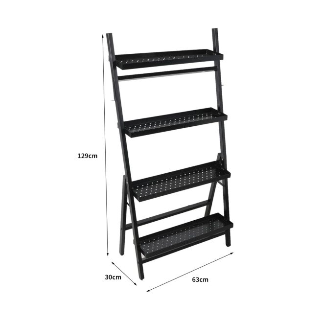 4-Tier Plant Stand Outdoor Indoor Flower Pots Rack Corner Planter Shelf