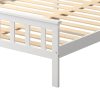 Adelphi Wooden Bed Frame Mattress Base Solid Timber Pine Wood – DOUBLE, White