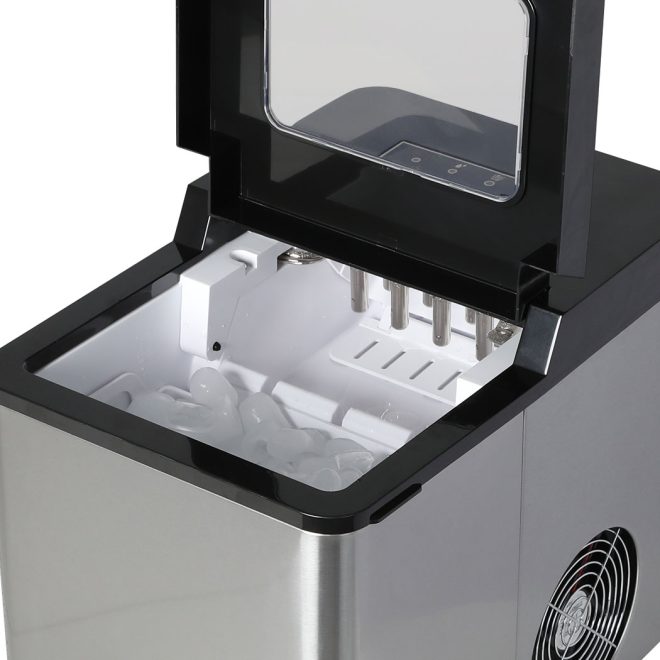 Ice Maker Commercial 2.1L Portable Auto Bar Cube Machine Stainless Steel