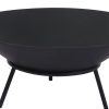 2IN1 Steel Fire Pit Bowl Firepit Garden Outdoor Patio Fireplace Heater 70cm