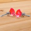 16 Pcs Red Crystal Knobs Diamond 40mm Diameter Door Cabinet Handle