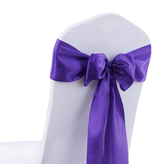 20x Satin Chair Sashes Cloth Cover Wedding Party Event Decoration Table Runner