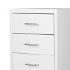 Office Cabinet  8 Drawer Drawers Storage Cabinets Steel Rack Home White